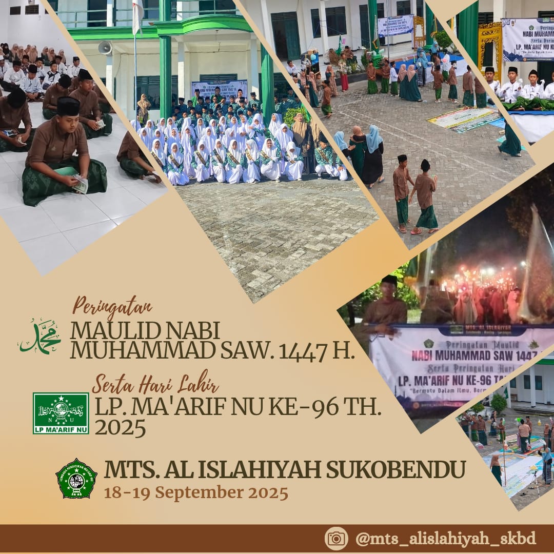 MTs Al Islahiyah Gelar Peringatan Maulid Nabi Muhammad SAW 1447 H Sekaligus Harlah LP Ma’arif NU ke-69